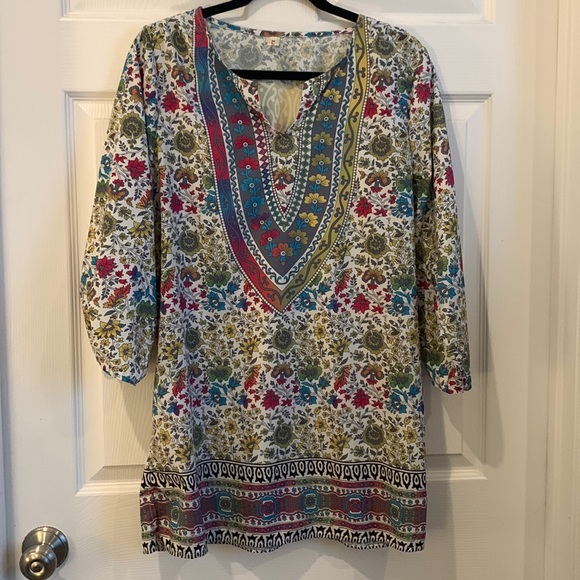 Floral Boho Tunic - Picture 1 of 4